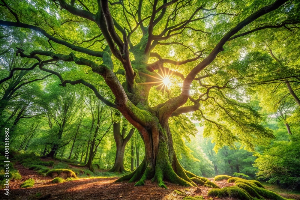 Twisted Trunk Tree in Lush Green Forest - Nature's Beauty, Unique Landscapes, Tranquil Environment, Serene Wilderness, Outdoor Scenery, Natural Wonders, Forest Photography, Eco-Friendly, Green Spaces Twisted Trunk Tree in Lush Green Forest - Nature's Beauty, Unique Landscapes, Tranquil Environment, Serene Wilderness, Outdoor Scenery, Natural Wonders, Forest Photography, Eco-Friendly, Green Spaces