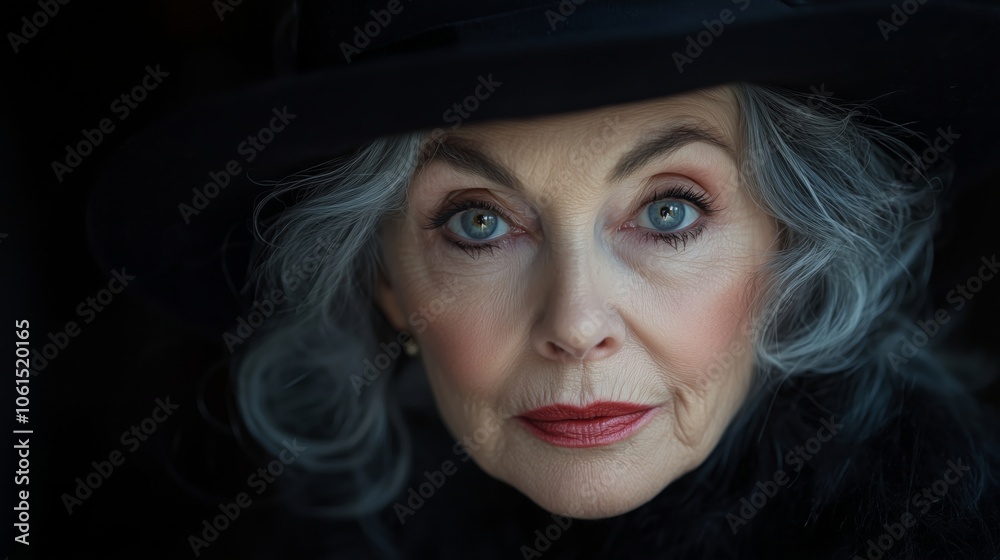 A Captivating Portrait of Elegance and Wisdom in Femininity A Captivating Portrait of Elegance and Wisdom in Femininity