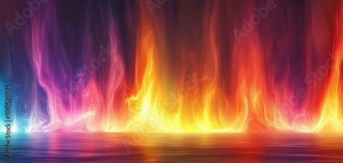 Colorful abstract flame background, variation of vibrant hues.