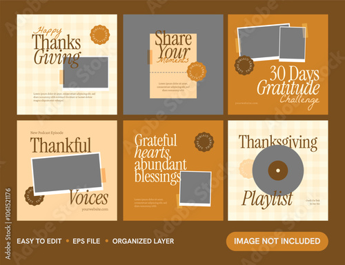 Minimalist Thanksgiving Instagram Post