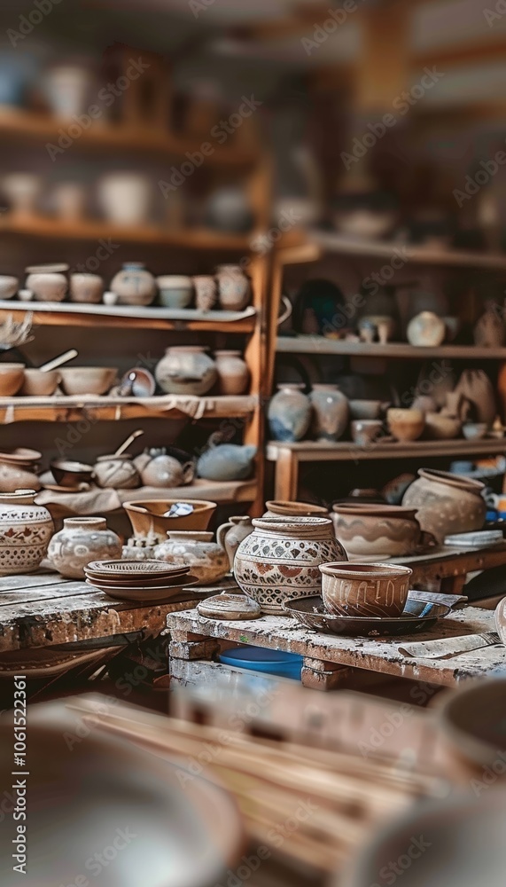 Artistic Pottery Workshop: Painting Delicate Patterns on Clay Vases and Plates for Creative Inspiration Artistic Pottery Workshop: Painting Delicate Patterns on Clay Vases and Plates for Creative Inspiration