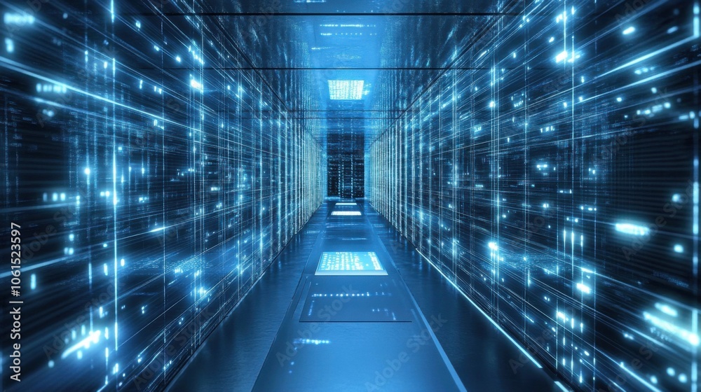 Fototapeta premium Advanced encryption technologies securing sensitive data