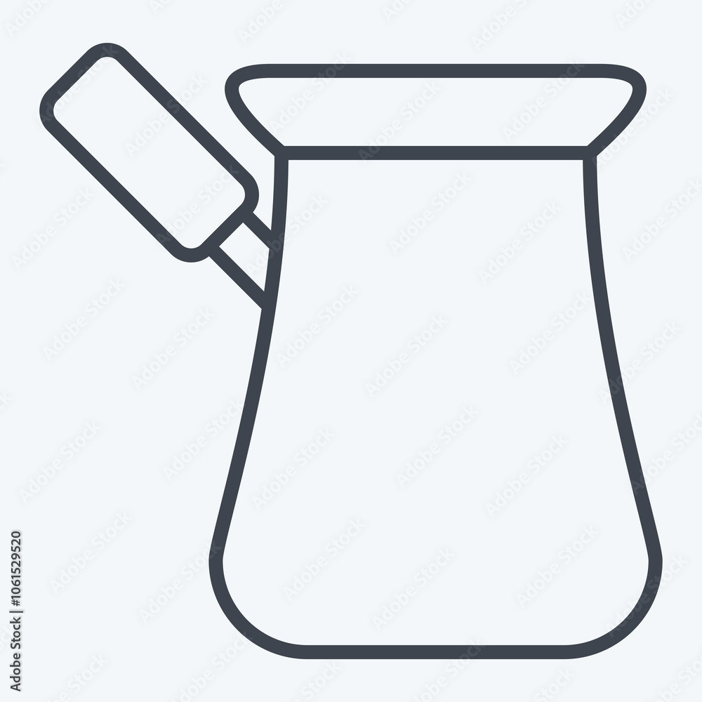 Icon Turkish. related to Coffee symbol. line style. simple design editable Icon Turkish. related to Coffee symbol. line style. simple design editable