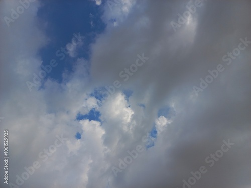 blue sky with clouds