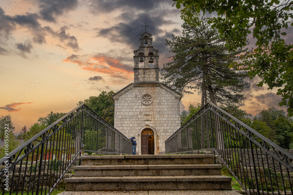 The Court (Castle) Church in Cetinje, Montenegro
