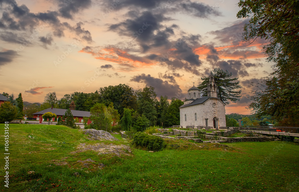 The Court (Castle) Church in Cetinje, Montenegro