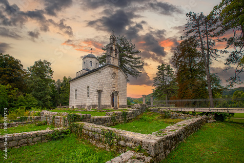 The Court (Castle) Church in Cetinje, Montenegro photo