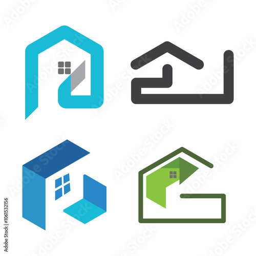 Real Estate  Property and Construction Logo