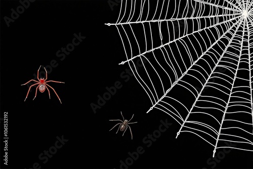 Enigmatic Shadows Dance with Arachnid Secrets Amidst Silken Webs