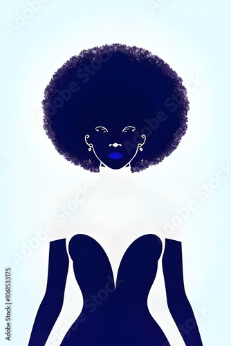 digital illustration, art, double exposure image of a beautiful 1970s black, african american, disco, woman with a large afro, model, portrait, retro, vintage, abstract, fashion, psychedelic photo