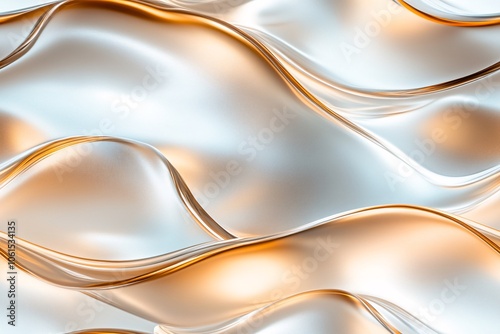 Fluid Flowing Glass with Multilayered Curves