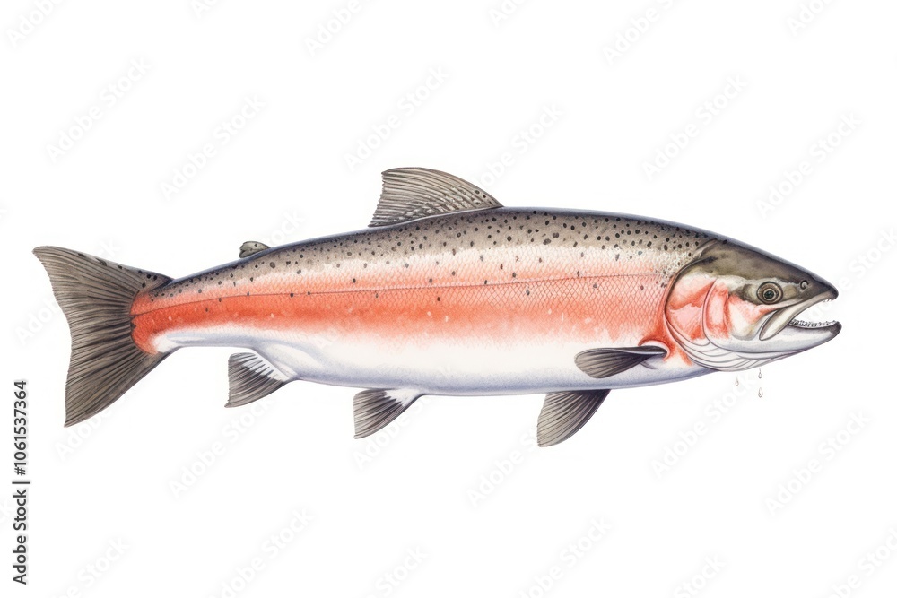 Obraz premium Salmon fish animal trout coho.
