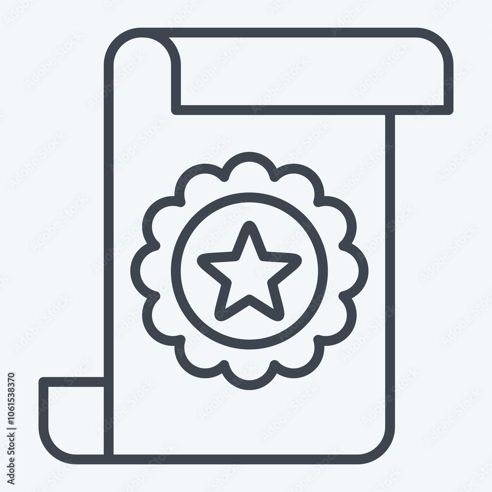 Icon Award 2. related to Award symbol. line style. simple design editable Icon Award 2. related to Award symbol. line style. simple design editable