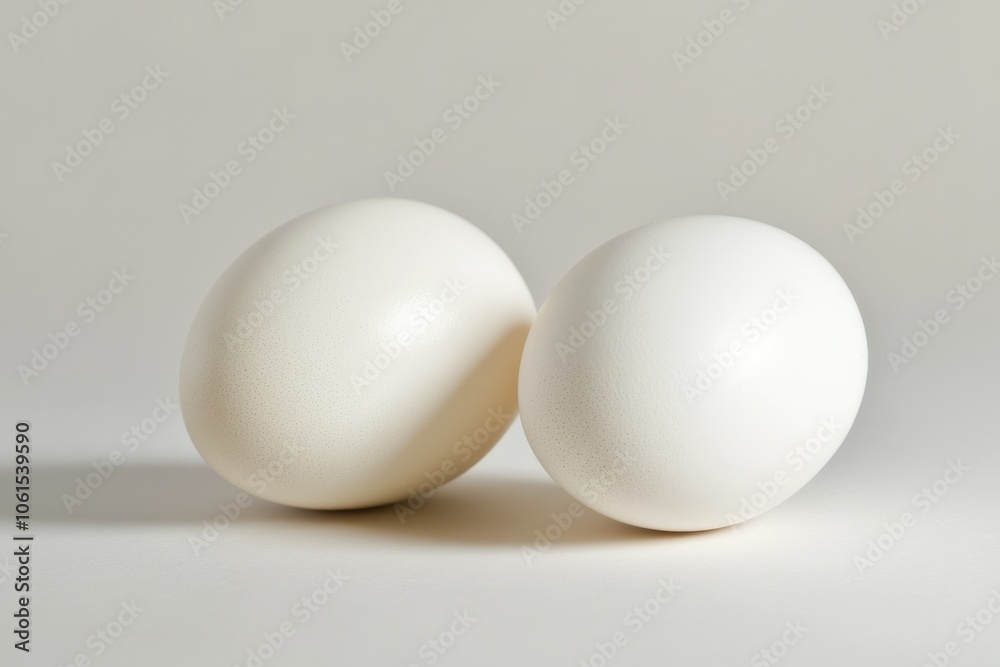 Organic Breakfast Concept with fresh farm Eggs and Healthy Ingredients on White Background Organic Breakfast Concept with fresh farm Eggs and Healthy Ingredients on White Background