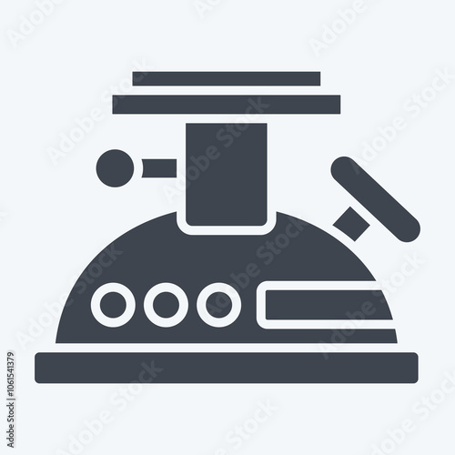 Icon Stove and. related to Camping symbol. glyph style. simple design editable