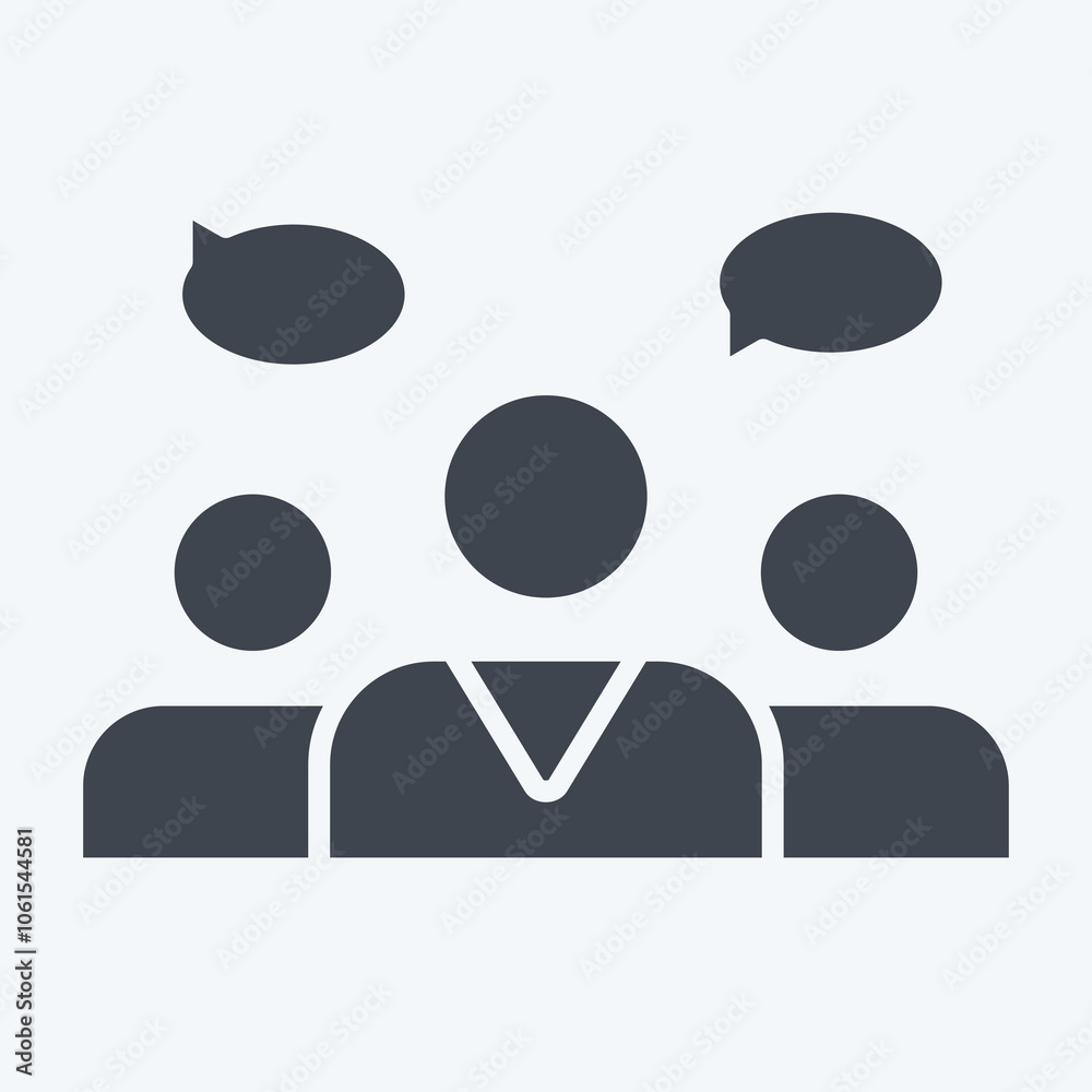 Icon Focus Group. related to Business Analysis symbol. glyph style. simple design Icon Focus Group. related to Business Analysis symbol. glyph style. simple design