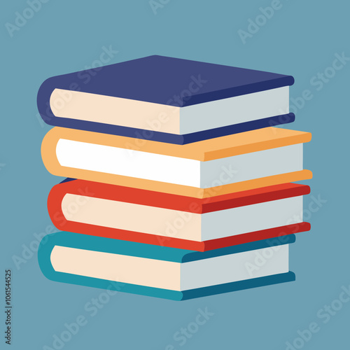 pile of books, stack of colorful books, stack of books