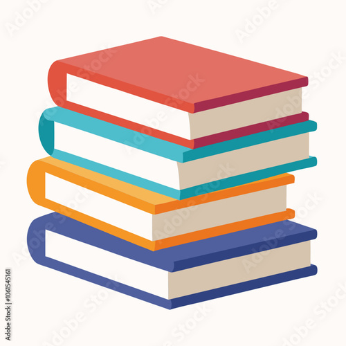pile of books, stack of colorful books, stack of books