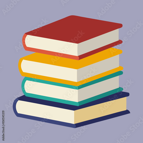 pile of books, stack of colorful books, stack of books