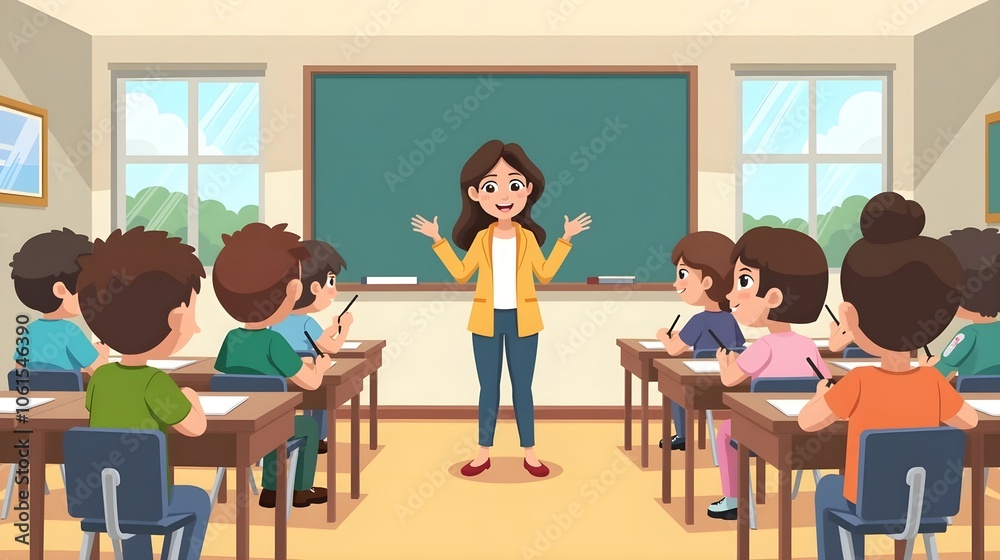 School class background. Illustration School class background. Illustration