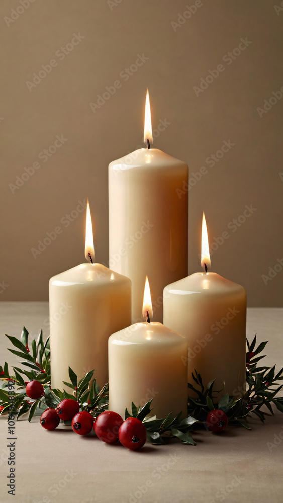 Christmas Candle Trio
