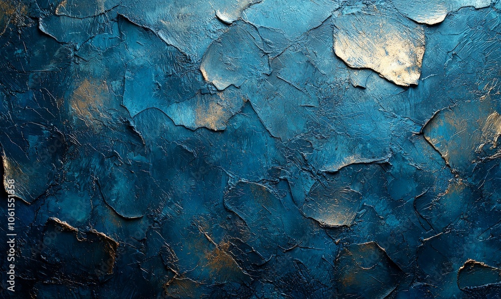 A textured abstract background featuring shades of blue and gold. A textured abstract background featuring shades of blue and gold.