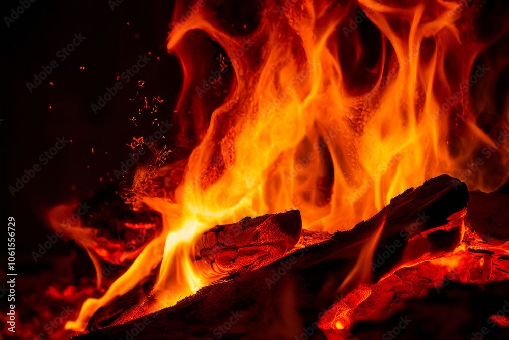 fire close up of fire with its flickering flames and glowing em fire close up of fire with its flickering flames and glowing em