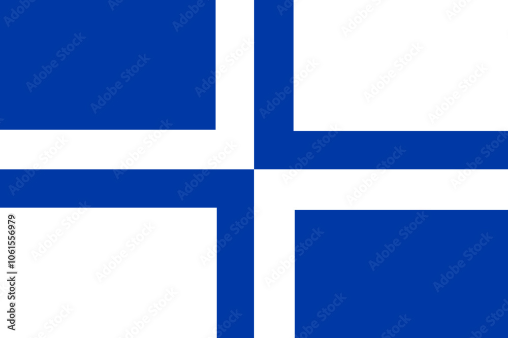 Obraz premium Flag of Sint-Michielsgestel Municipality (North Brabant or Noord-Brabant province, Kingdom of the Netherlands, Holland)