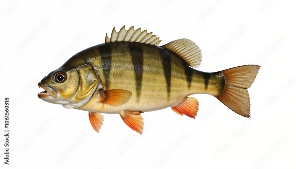 Freshwater bass fish symbolizing river ecosystem and aquatic biodiversity Freshwater bass fish symbolizing river ecosystem and aquatic biodiversity