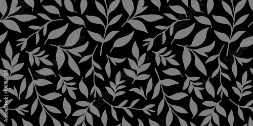 Green tea leaf seamless pattern. seamless patterns with green leaves of tea. tea leaves pattern background. green leaves vector pattern background. 