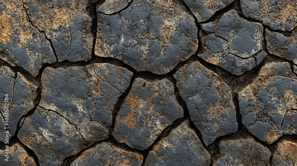 Fototapeta premium Realistic Asphalt Texture, Borken and Cracked