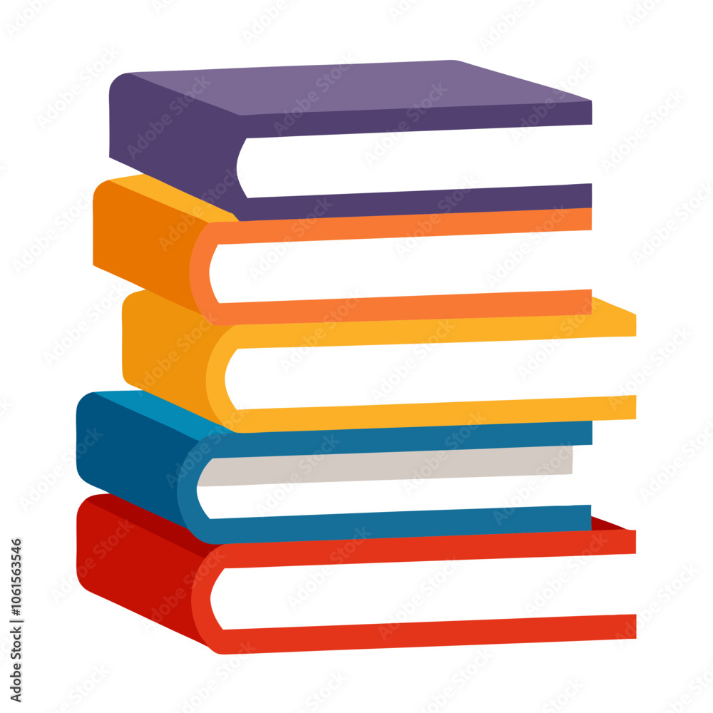 stack of books isolated on white background stack of books isolated on white background