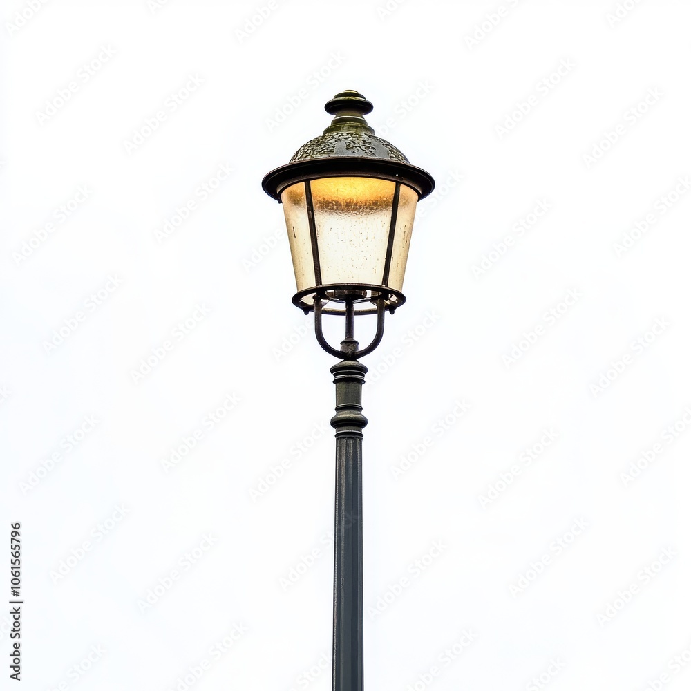 Street Lamp Isolated on a Clean White Background Street Lamp Isolated on a Clean White Background