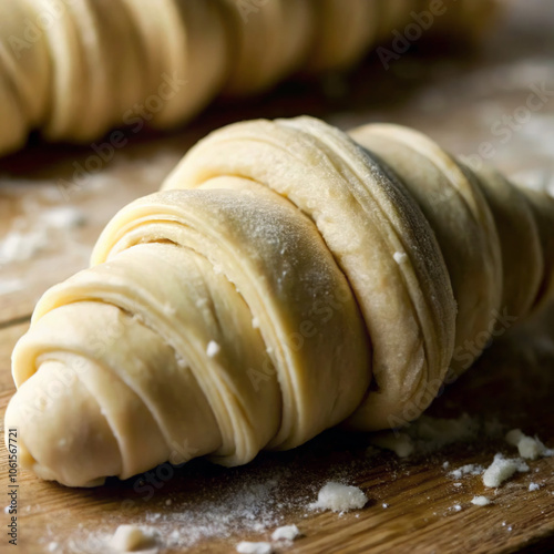 baked croissants. food, bread, pastry, bakery, sweet, snack, croissant, breakfast, isolated, baked, cake, dessert, meal, white, bun, roll, fresh, delicious, cream, pastries, sugar, closeup, bake, gour photo