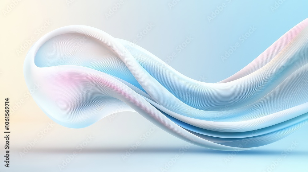 Naklejka premium A sophisticated light blue vector background with minimalistic features and fluid transitions, ideal for digital branding, advertising, and artistic presentations.