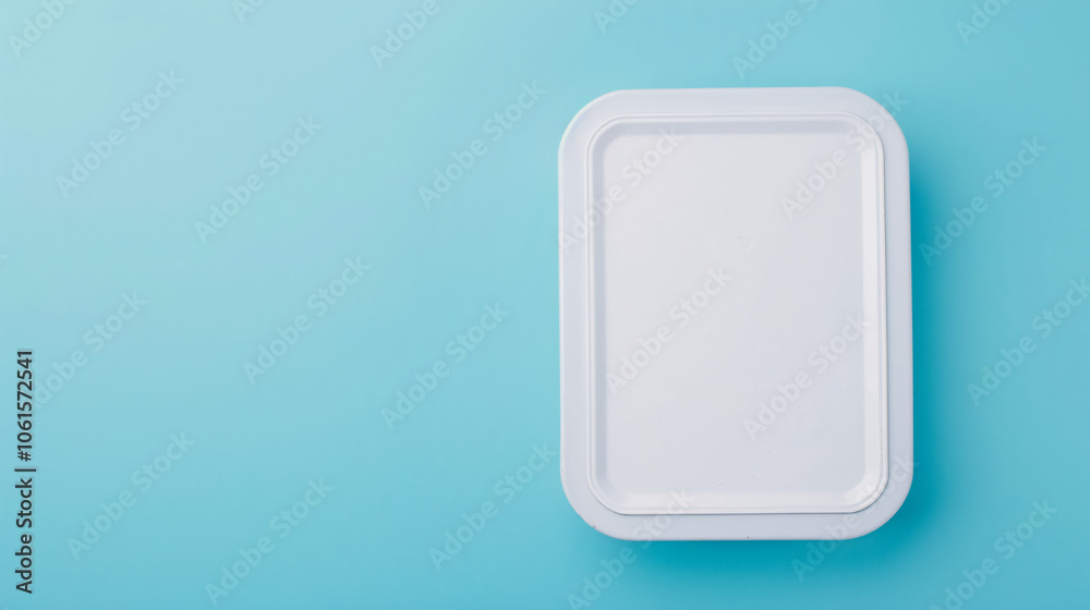 White Weigh Scales: Top view of white weigh scales on a blue background, suitable for fitness or health-related content. White Weigh Scales: Top view of white weigh scales on a blue background, suitable for fitness or health-related content.