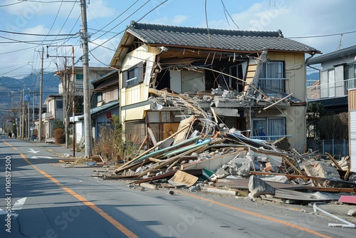 Reinforced framework for earthquake resistance, showcasing construction advancements in structural safety and durability. photo