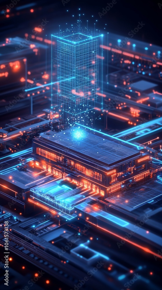 Obraz premium The Mirror Factory, Digital Twins in Manufacturing