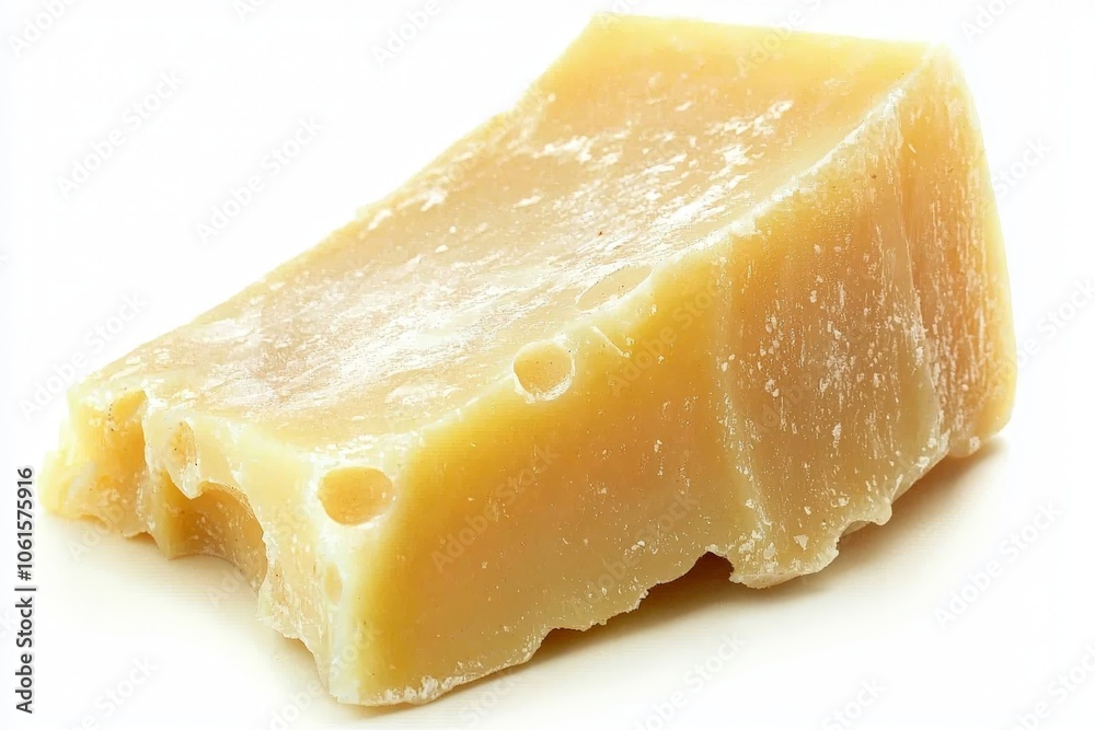 a large piece of parmesan cheese isolated on white background a large piece of parmesan cheese isolated on white background
