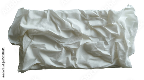 blank wet wipes on white background