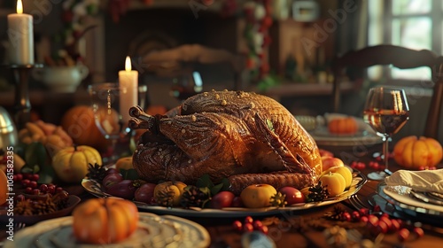 Wallpaper Mural Thanksgiving is coming soon 3D rendering with 8K realistic quality Torontodigital.ca