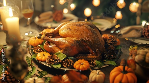 Wallpaper Mural Thanksgiving is coming soon 3D rendering with 8K realistic quality Torontodigital.ca