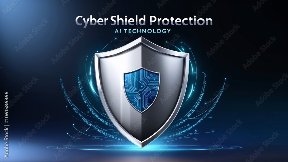 Futuristic Metallic Emblem of a Shield with Three Striking Elements Suitable for Branding and Graphic Designs Futuristic Metallic Emblem of a Shield with Three Striking Elements Suitable for Branding and Graphic Designs