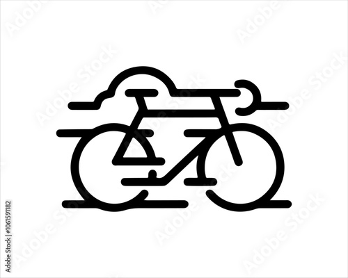 bicycle icon vector illustration