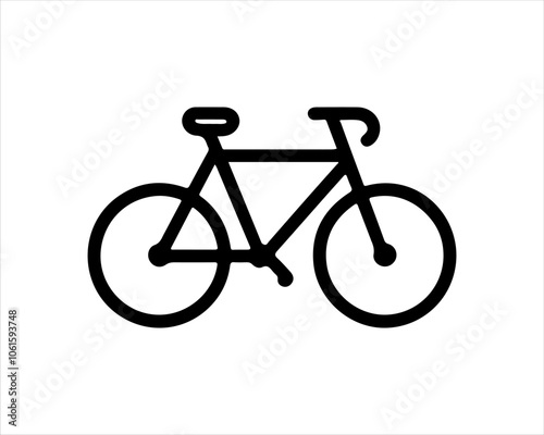 bicycle isolated on white