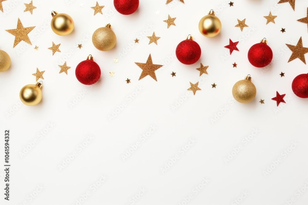 Fototapeta premium Christmas composition christmas backgrounds decoration.