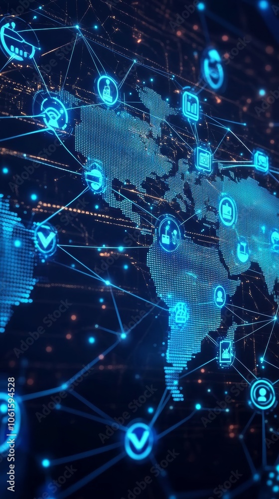 Obraz premium The Global Donation Network, Digital Philanthropy and Crowdfunding