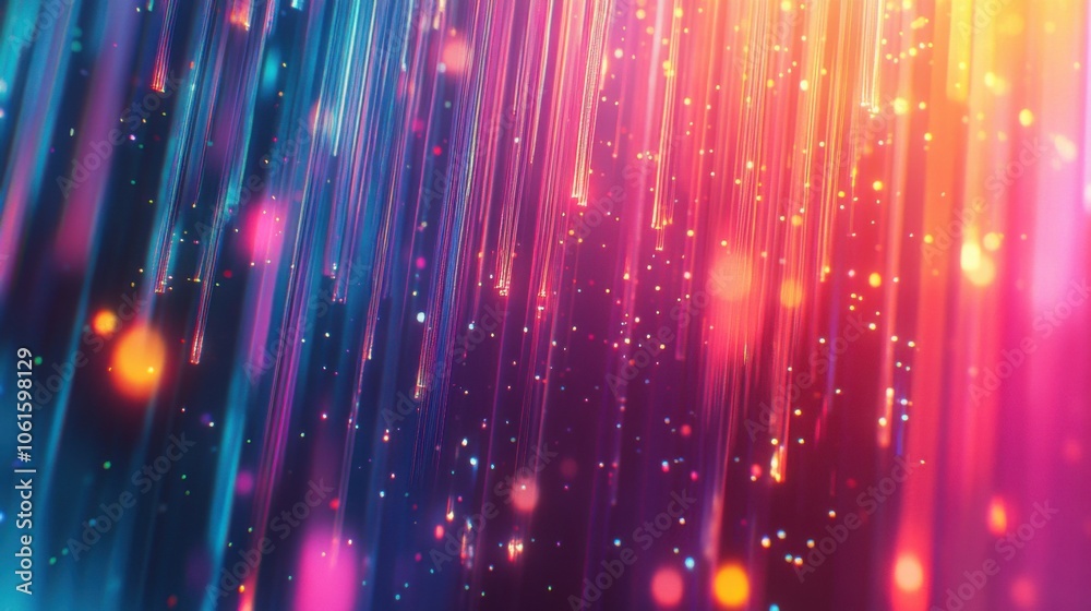 Obraz premium Blurred colorful light gradient. Generative AI