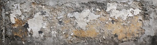 A textured wall with peeling paint and a distressed surface.