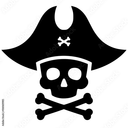 Pirate logo silhouette